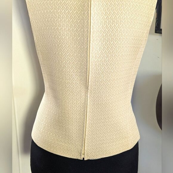 VTG MaxMara Pianoforte Wool Top 42 IT M Quiet Luxury Coastal 80s Chic Minimalist - Picture 8 of 11